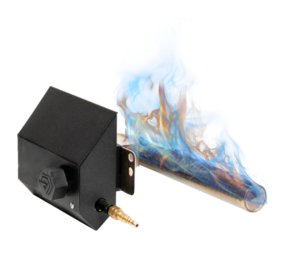 Gas burner flame