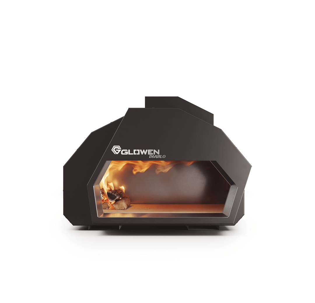 Glowen Diablo Black Wood Powered Pizza Oven - Glowen