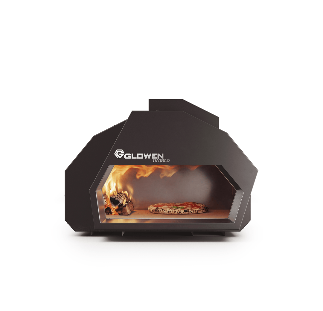 Glowen Diablo Black Wood Powered Pizza Oven - Glowen