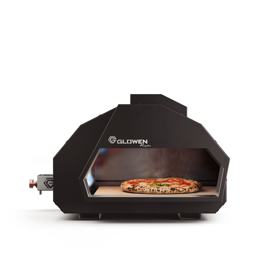 Glowen Raptor black multi-fuel pizza oven